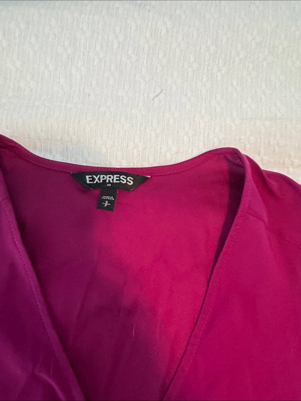 EXPRESS zip front blouse - Picture 2 of 2